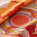 View: Detail, A la Lumiere du Flambeau double face scarf 90