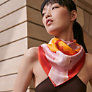 View: Worn, A la Lumiere du Flambeau double face scarf 90