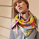 View: Worn, A la Lumiere du Flambeau double face scarf 90