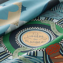 View: Detail, A la Lumiere du Flambeau double face scarf 90