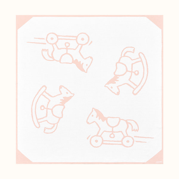 hermes pink baby blanket