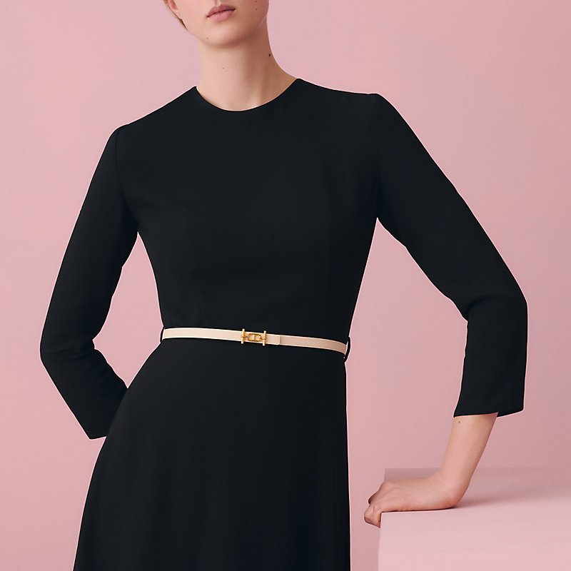 Ancre belt buckle & Reversible leather strap 13 mm