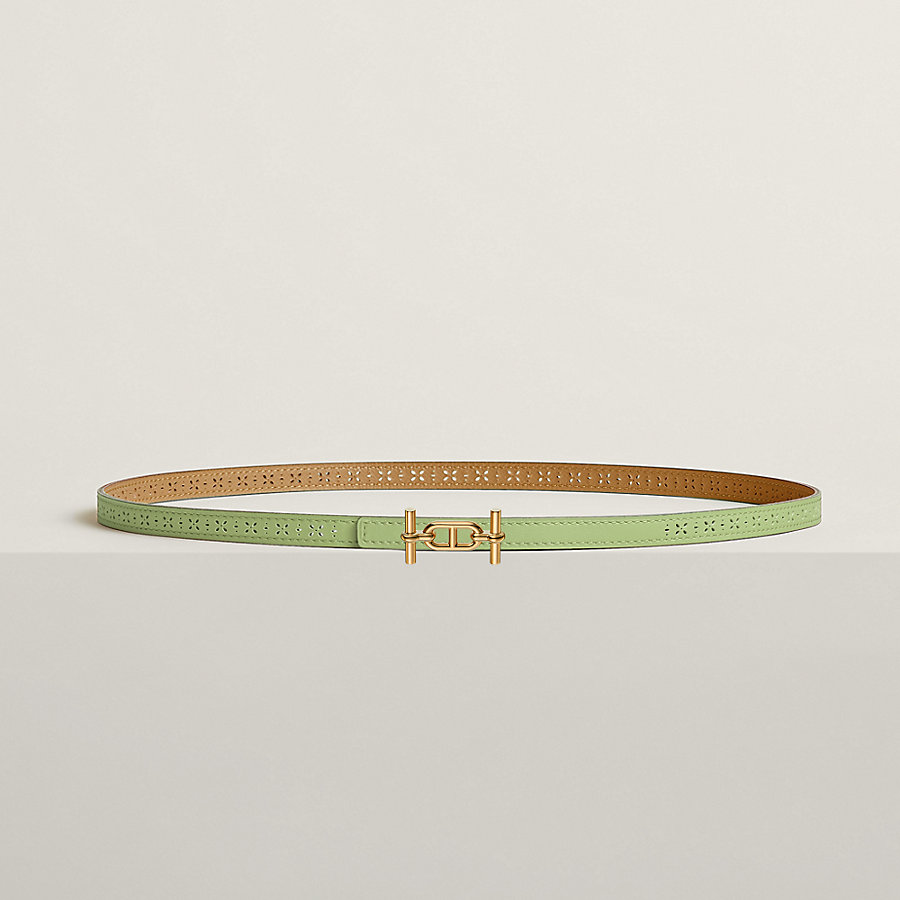 Ancre belt buckle & Reversible leather strap 13 mm