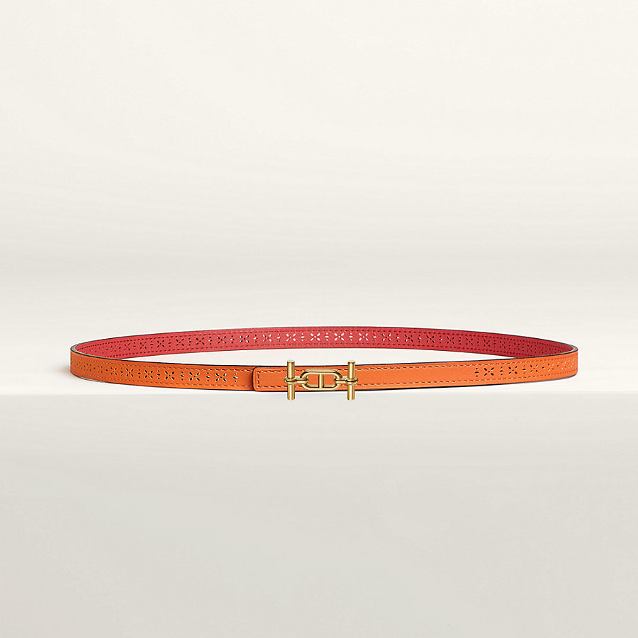 Ancre belt buckle & Reversible leather strap 13 mm