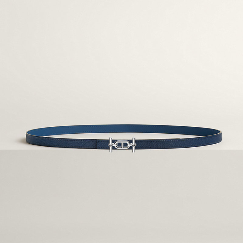 Ancre belt buckle & Reversible leather strap 13 mm