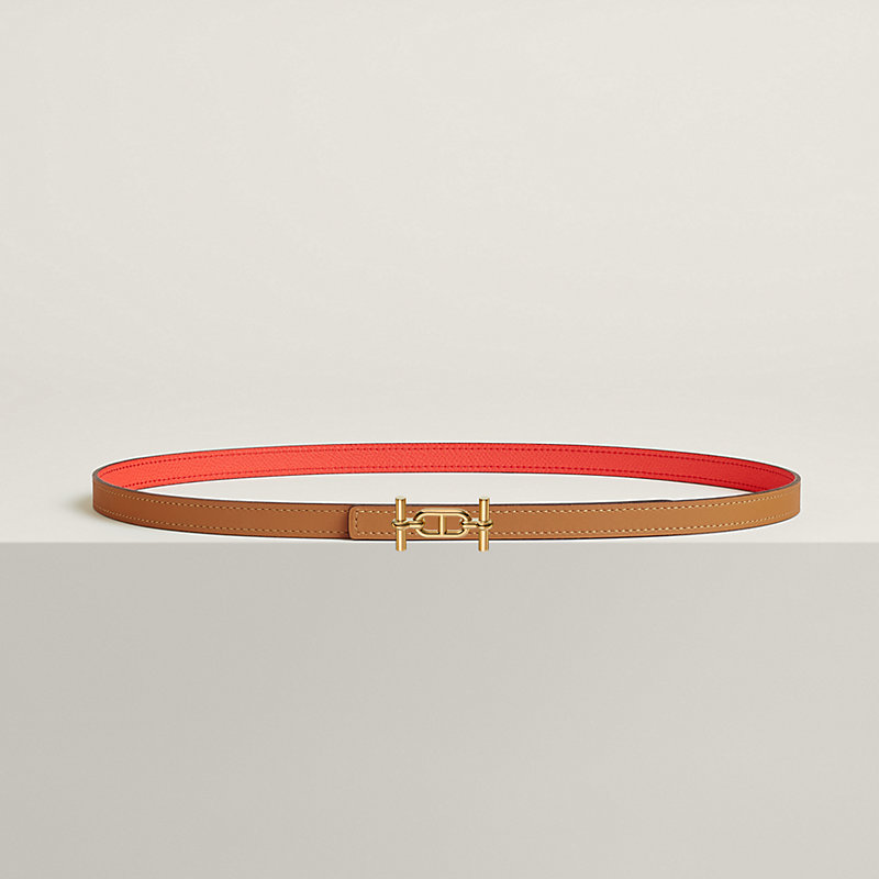 Ancre belt buckle & Reversible leather strap 13 mm
