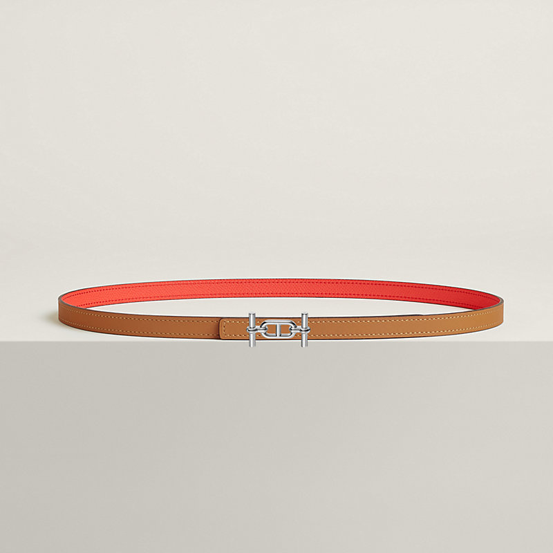 Ancre belt buckle & Reversible leather strap 13 mm