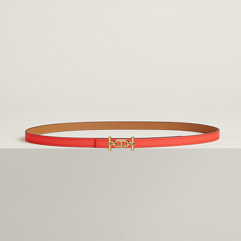 Ancre belt buckle & Reversible leather strap 13 mm