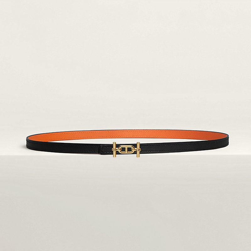 Ancre belt buckle & Reversible leather strap 13 mm
