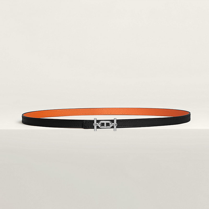 Ancre belt buckle & Reversible leather strap 13 mm