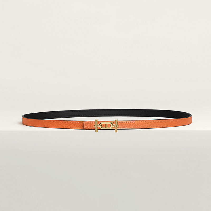 Ancre belt buckle & Reversible leather strap 13 mm