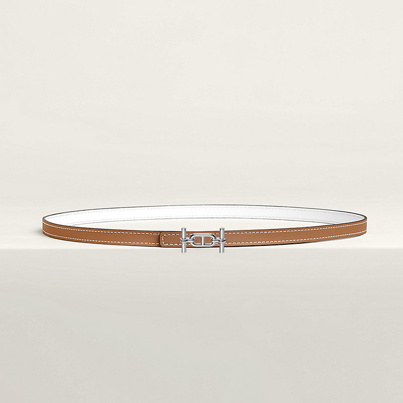 Ancre belt buckle & Reversible leather strap 13 mm