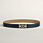 View: , Ancre belt buckle & Reversible leather strap 32 mm