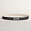 View: , Ancre belt buckle & Reversible leather strap 32 mm