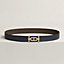 View: , Ancre belt buckle & Reversible leather strap 32 mm