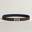 View: , Ancre belt buckle & Reversible leather strap 32 mm