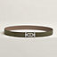 Ancre belt buckle & Reversible leather strap 32 mm, view 2 of 3