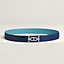 Ancre belt buckle & Reversible leather strap 32 mm, view 2 of 3