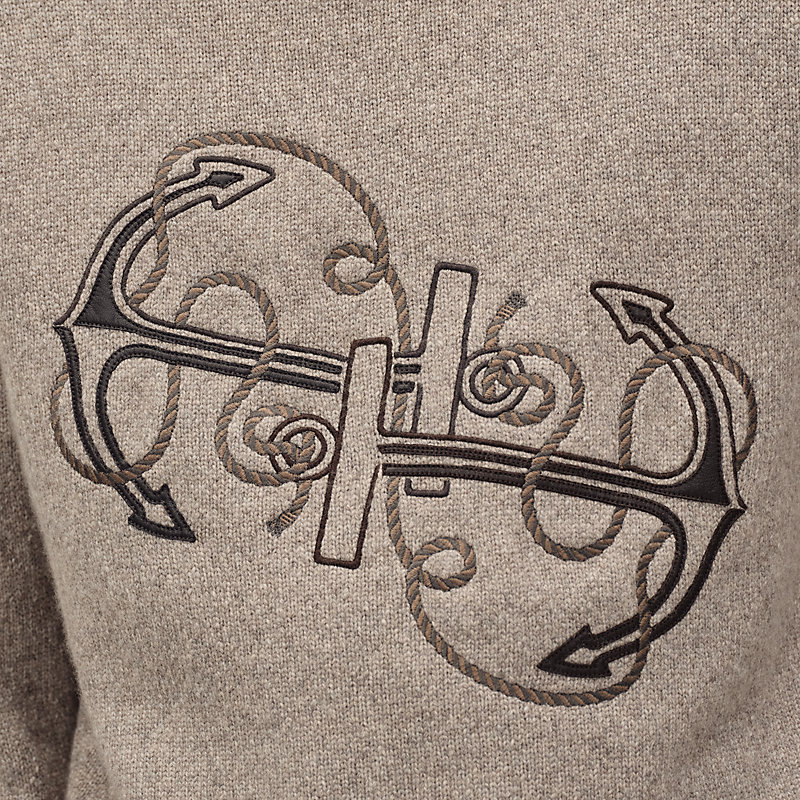 “Ancre en H”圆领针织衫