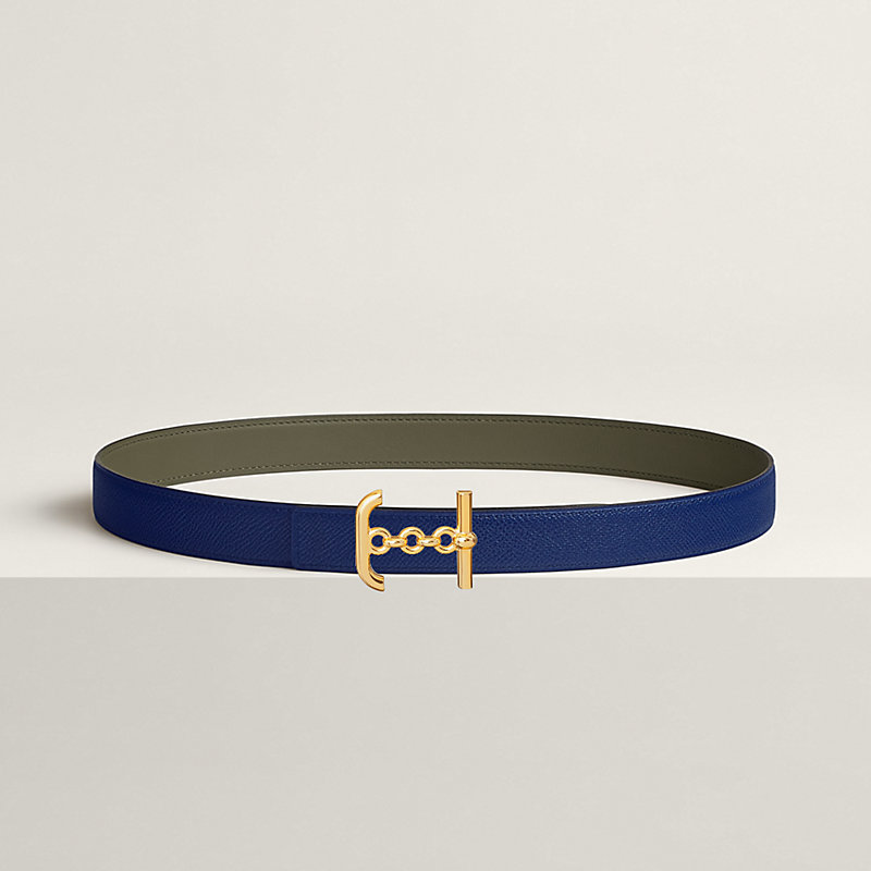 Ancre Marin belt buckle & Reversible leather strap 24 mm
