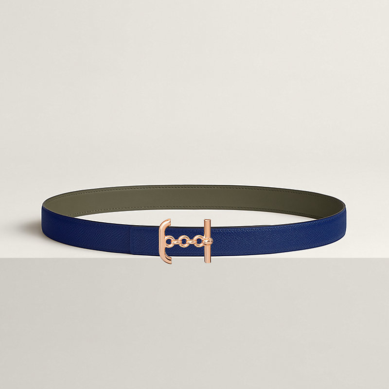 Ancre Marin belt buckle & Reversible leather strap 24 mm