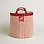 View: front, Animaux Nattes basket, large model