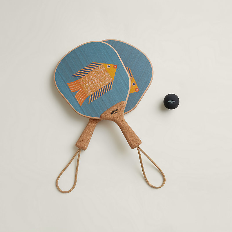 Animaux Nattes set of 2 beach rackets