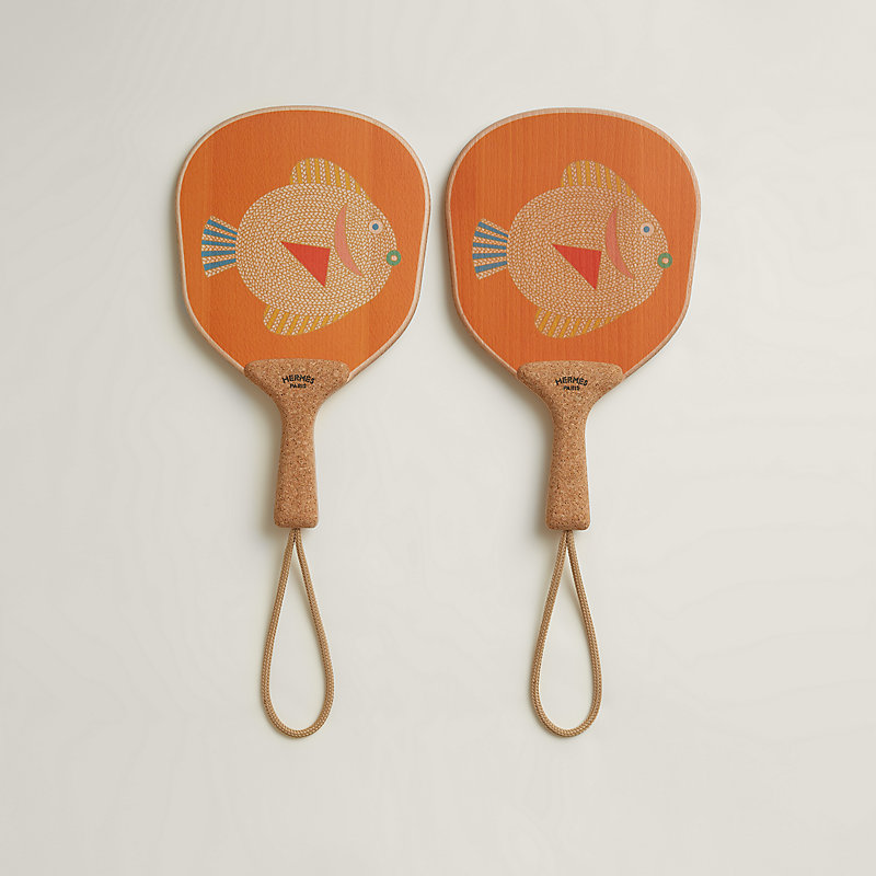 Animaux Nattes set of 2 beach rackets