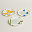 View: front, Animaux Nattes set of 3 plates