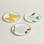 View: front, Animaux Nattes set of 3 plates