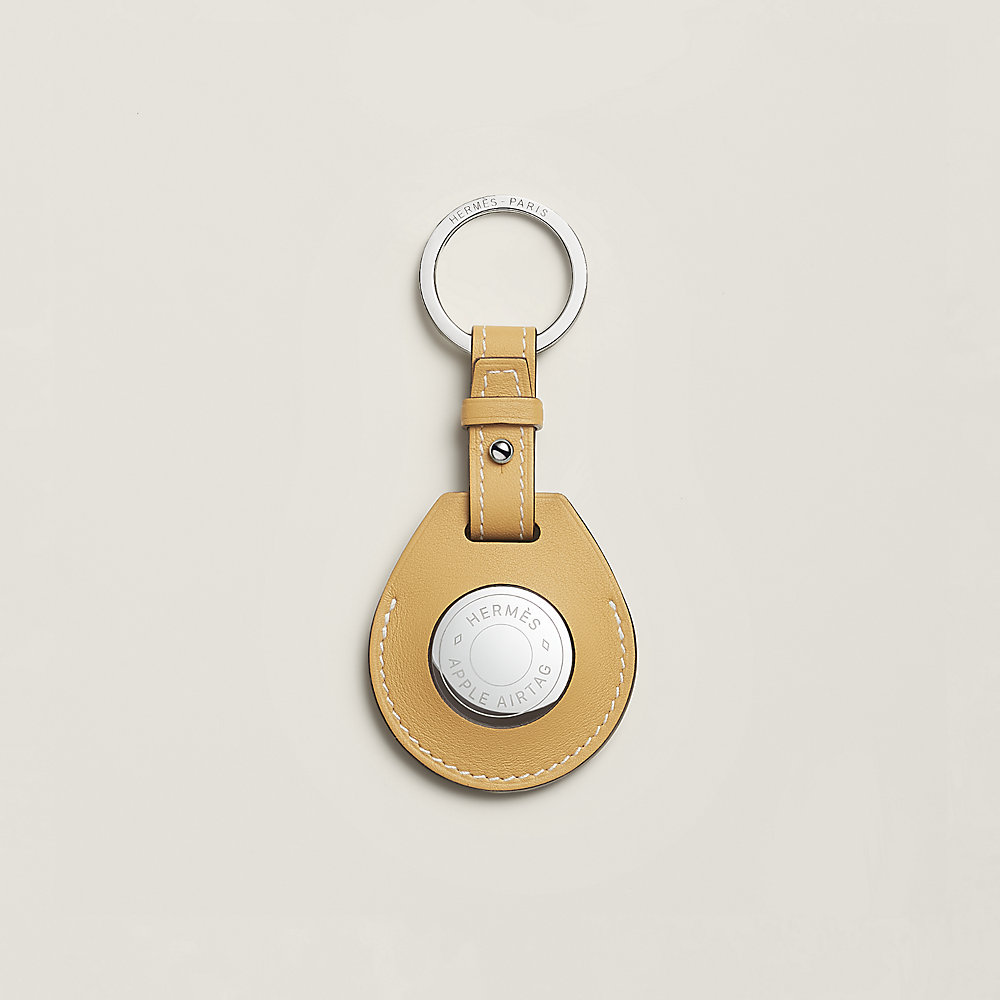小物 Hermes AirTag Key Ring Rose Sakura Apple AirTag Hermès key ring | Hermès Mainland China
