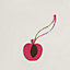 View: front, Apple and leaf charm