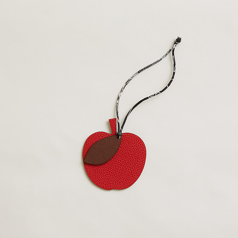 Apple and leaf charm