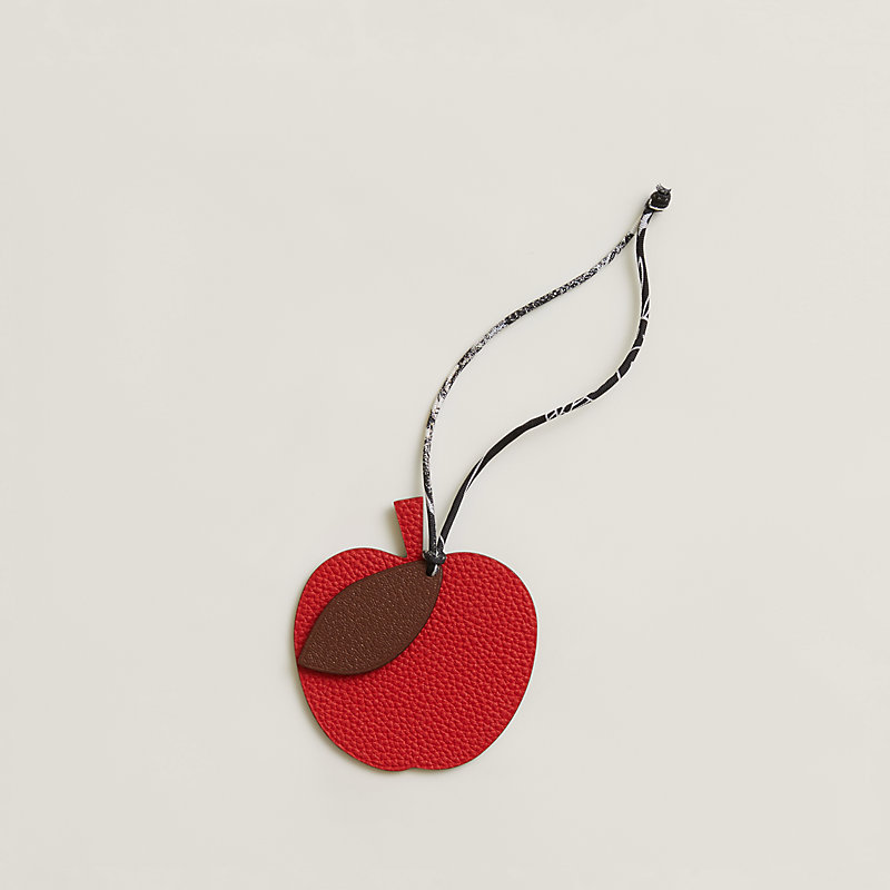 Apple and leaf charm