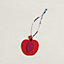 View: front, Apple and leaf charm