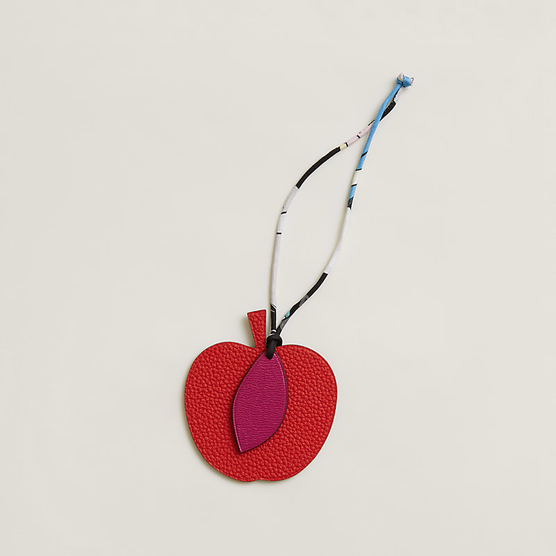Apple and leaf charm