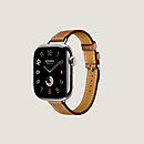 视图: 正面图, Apple Watch Hermès 41毫米单圈Attelage表带