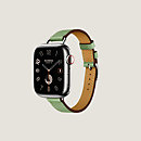 视图: 正面图, Apple Watch Hermès 41毫米单圈Attelage表带