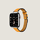 视图: 正面图, Apple Watch Hermès 41毫米单圈Attelage表带