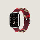 视图: 正面图, Apple Watch Hermès 41毫米单圈Bridon表带