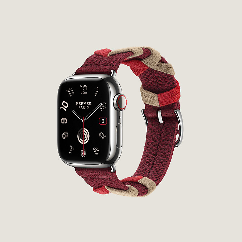 Apple Watch Hermès 41毫米单圈Bridon表带| Hermès - 爱马仕官网