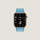 视图: 正面图, Apple Watch Hermès 41毫米单圈Twill Jump表带