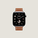 视图: 正面图, Apple Watch Hermès 41毫米单圈表带