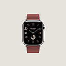 视图: 正面图, Apple Watch Hermès 41毫米单圈表带