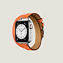 视图: 正面图, Apple Watch Hermès 41毫米双圈Attelage表带