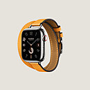 视图: 正面图, Apple Watch Hermès 41毫米双圈Attelage表带