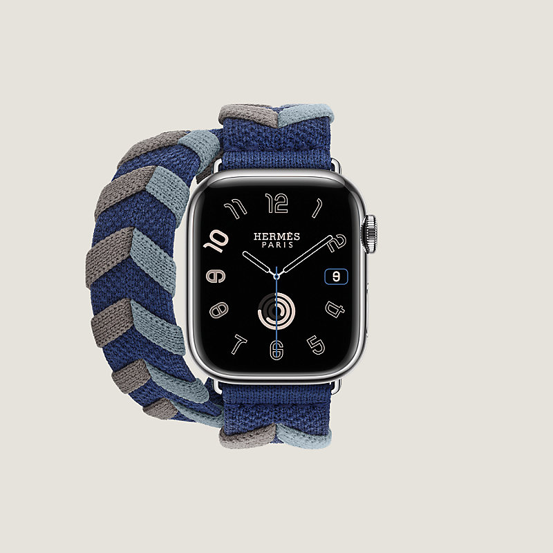 Apple Watch Hermès 41毫米双圈Bridon表带| Hermès - 爱马仕官网