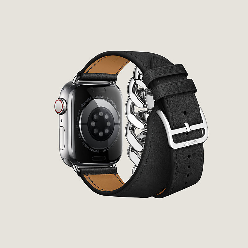 Apple Watch Hermès 41毫米双圈Gourmette金属表带| Hermès - 爱马仕官网