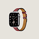 视图: 正面图, Apple Watch Hermès 42毫米单圈Attelage表带