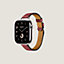 视图: 正面图, Apple Watch Hermès 42毫米单圈Attelage表带